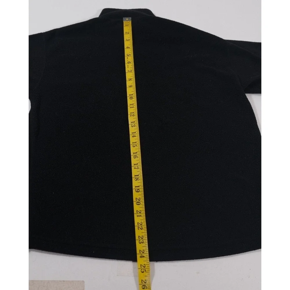 Obermeyer Pullover Mens S Black UltraGear Polartec Fleece Quarter Zip Sweater